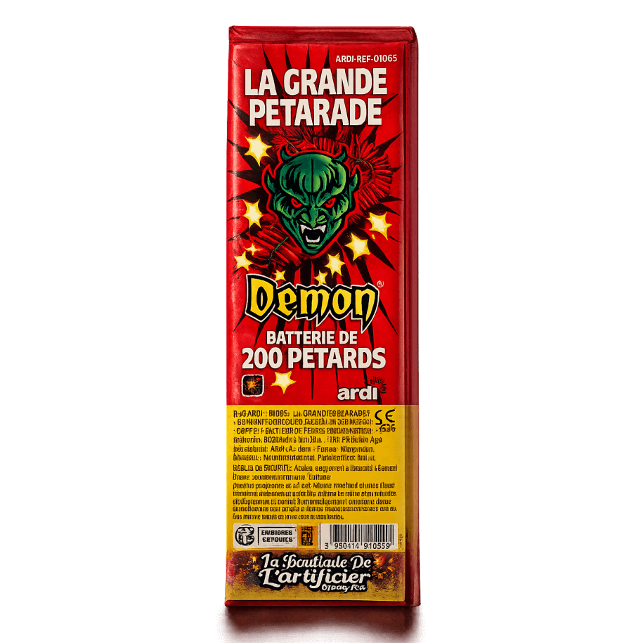 PÉTARD DÉMON LA GRANDE PÉTARADE 200 COUPS - La Boutique De L'artificier