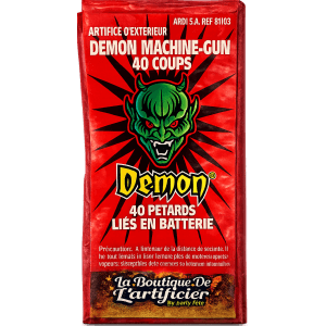DEMON MACHINE GUN MITRAILLETTE 40 COUPS - La Boutique De L'artificier