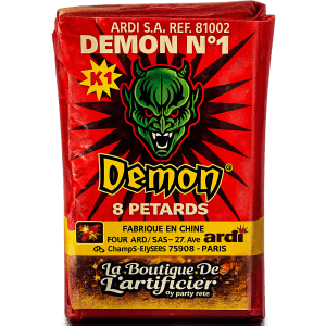8 PETARDS DEMON NUMERO 1 - La Boutique De L'artificier