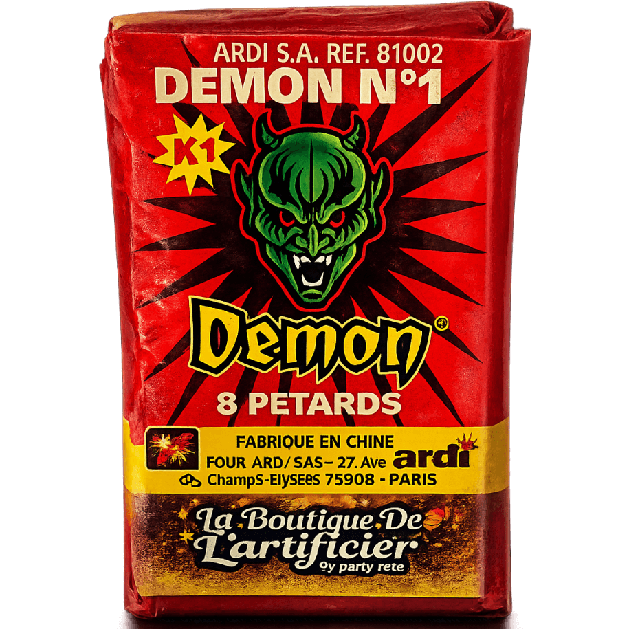 8 PETARDS DEMON NUMERO 1 - La Boutique De L'artificier