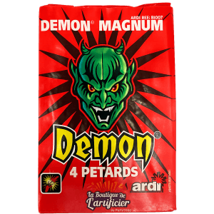 4 PETARDS MAGNUM DEMON BISON 3 - La Boutique De L'artificier