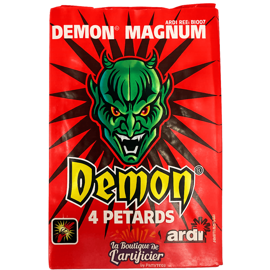 4 PETARDS MAGNUM DEMON BISON 3 - La Boutique De L'artificier