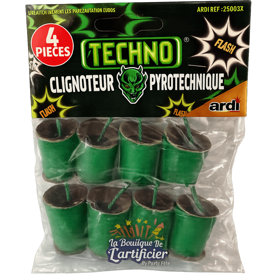 SACHET DE 4 TECHNO - La Boutique De L'artificier