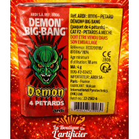 4 PÉTARDS BIG BANG DÉMON BISON 2 - La Boutique De L'artificier