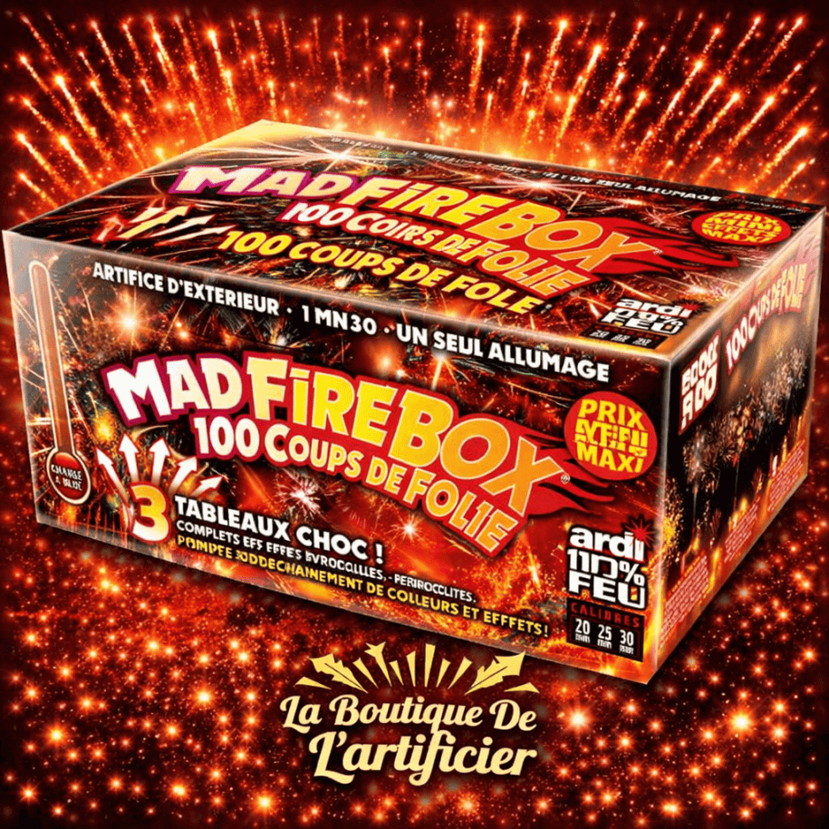 COMPACT MAD FIRE BOX - La Boutique De L'artificier