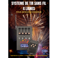 Système d' Allumage à distance pour 4 artifices - La Boutique De L'artificier