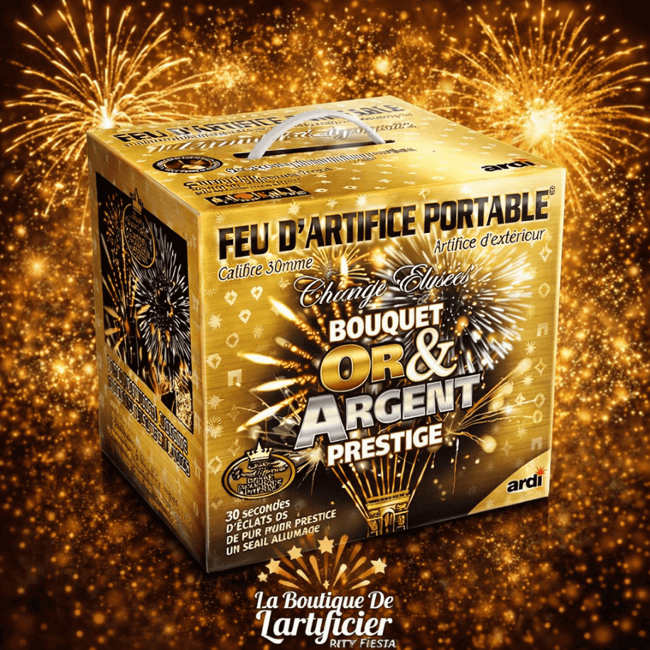 BOUQUET OR ET ARGENT PRESTIGE - La Boutique De L'artificier
