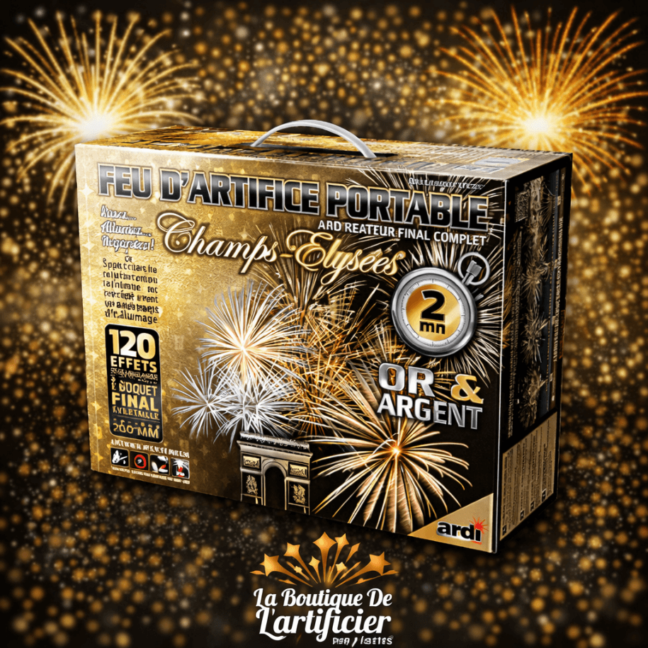 CHAMPS-ÉLYSÉES OR ET ARGENT 2MN - La Boutique De L'artificier