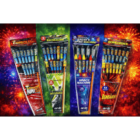 Pack Fusées Gros Calibre – Bombardier, Torpedo, Space Machine & Criss Cross - La Boutique De L'artificier