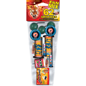 FAN MIX – Assortiment de 62 Petits Artifices Festifs F1 - La Boutique De L'artificier
