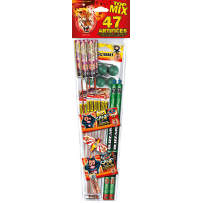 TOP MIX – Assortiment Festif de 47 Artifices Variés F2 - La Boutique De L'artificier