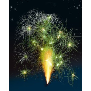 Duo de Petits Volcans Double Effets – Rouge et Vert Crépitants F2 - La Boutique De L'artificier