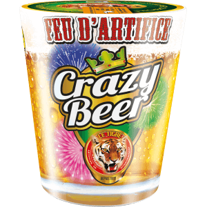 CRAZY BEER – Artifice Original en Forme de Pinte Multicolore F2 - La Boutique De L'artificier