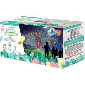 Garden Party – Exotic Summer – Feu Automatique Éventail Crépitant F2 - La Boutique De L'artificier