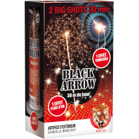 Black Arrow – Chandelles Monocoups 30 mm Pluie d’Or et Tonnerre F2 - La Boutique De L'artificier