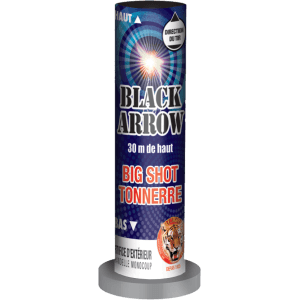 Black Arrow – Chandelles Monocoups 30 mm Pluie d’Or et Tonnerre F2 - La Boutique De L'artificier