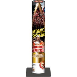 Atomic Sisters – 4 Monocoups 50 mm Ultra Puissants F3 - La Boutique De L'artificier