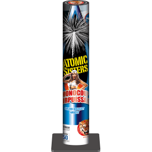 Atomic Sisters – 4 Monocoups 50 mm Ultra Puissants F3 - La Boutique De L'artificier