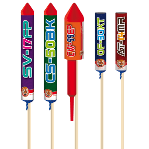 Cap Canaveral – Assortiment de 5 Fusées Différents Calibres F2 - La Boutique De L'artificier