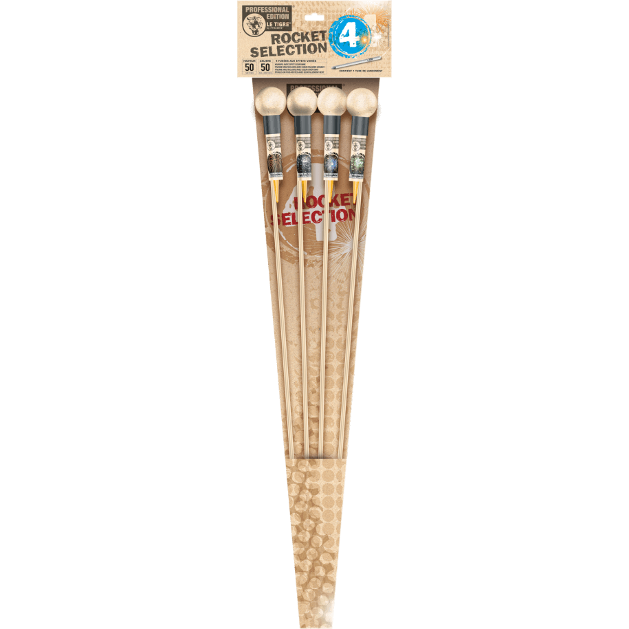 Rocket Selection 4 – Fusées Puissantes Effets Kamuro et Pivoines F2 - La Boutique De L'artificier