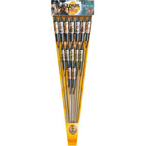 Monark – Lords of Fire – Assortiment de 14 Fusées Multicolores F2 - La Boutique De L'artificier