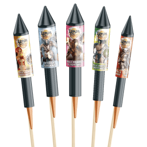 Monark – Lords of Fire – Assortiment de 14 Fusées Multicolores F2 - La Boutique De L'artificier