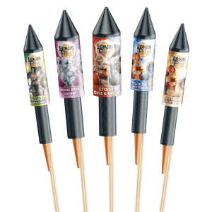 Gadia – Assortiment de 11 Fusées Crépitantes et Argentées F2 - La Boutique De L'artificier