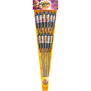 Gadia – Assortiment de 11 Fusées Crépitantes et Argentées F2 - La Boutique De L'artificier