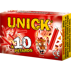 Unick – Paquet de 10 Pétards Mythiques Le Tigre F2 - La Boutique De L'artificier