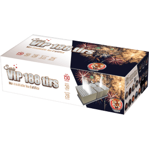 Feu d’artifice automatique Soirée V.I.P. 188 tirs – 150 sec – Batterie spectacle F2 - La Boutique De L'artificier