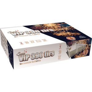 Feu d’artifice automatique Soirée VIP 390 tirs – 4 minutes – Batterie spectacle F3 - La Boutique De L'artificier