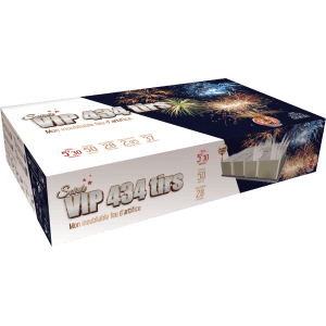 Feu d’artifice automatique Soirée VIP 434 tirs – 5 min 50 – Batterie spectacle exceptionnelle F3 - La Boutique De L'artificier