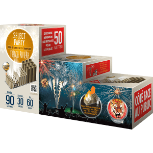 Feu d’artifice automatique French Riviera – Batterie escalier 4 modules – 90 sec F3 - La Boutique De L'artificier