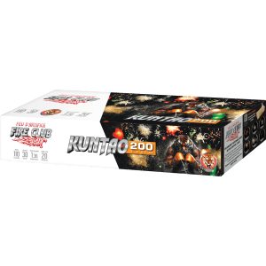 Feu automatique Fire Club Kuntao 200 tirs – Batterie éventail chrysanthèmes et palmiers F2 - La Boutique De L'artificier