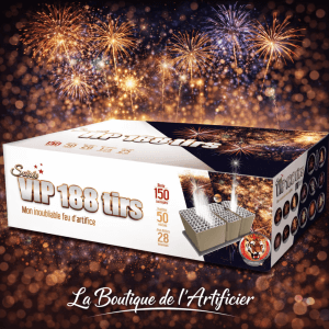 Feu d’artifice automatique Soirée V.I.P. 188 tirs – 150 sec – Batterie spectacle F2 - La Boutique De L'artificier