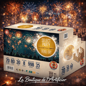 Feu automatique French Bay – Batterie multi-niveaux 4 modules – 70 sec F3 - La Boutique De L'artificier