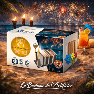 Feu automatique Soirée Lounge – Batterie 6 modules – 2 minutes de spectacle F3 - La Boutique De L'artificier