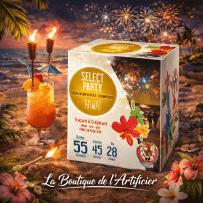 Feu d’artifice Hawaï 28 coups – 55 sec – Batterie compacte effets intenses F2 - La Boutique De L'artificier