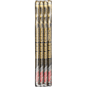 4 CHANDELLES BAZOOKA GOLDEN CRACK - La Boutique De L'artificier