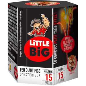 Compact LITTLE BIG JIMMY – Mini Feu d’Artifice Traçants et Crépitants - La Boutique De L'artificier